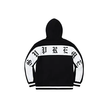 Supreme Old English Stripe Zip Up Sweatshirt