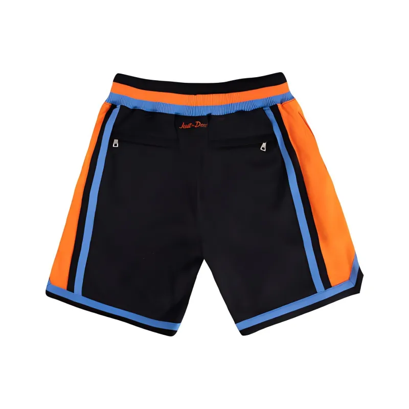 Mitchell & Ness Mitchell & Ness X JUST DON Basketball Shorts Unisex Orange Black-1