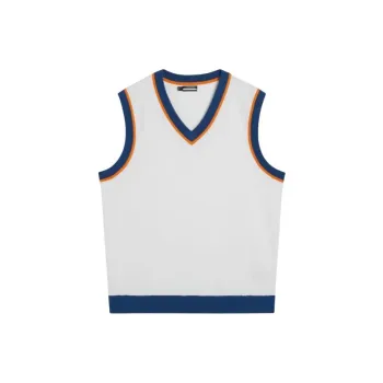 J.Lindeberg Finely Knitted Vest Tank Top Men's White