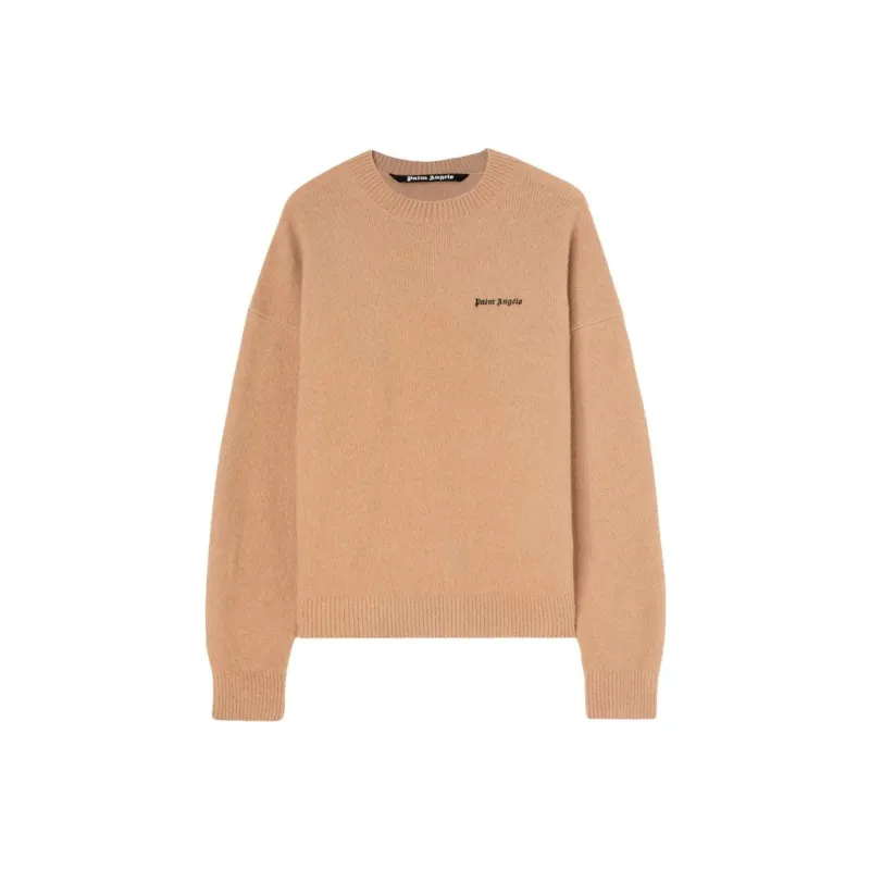 PALM ANGELS Logo embroidered Wool blend Jumper-0