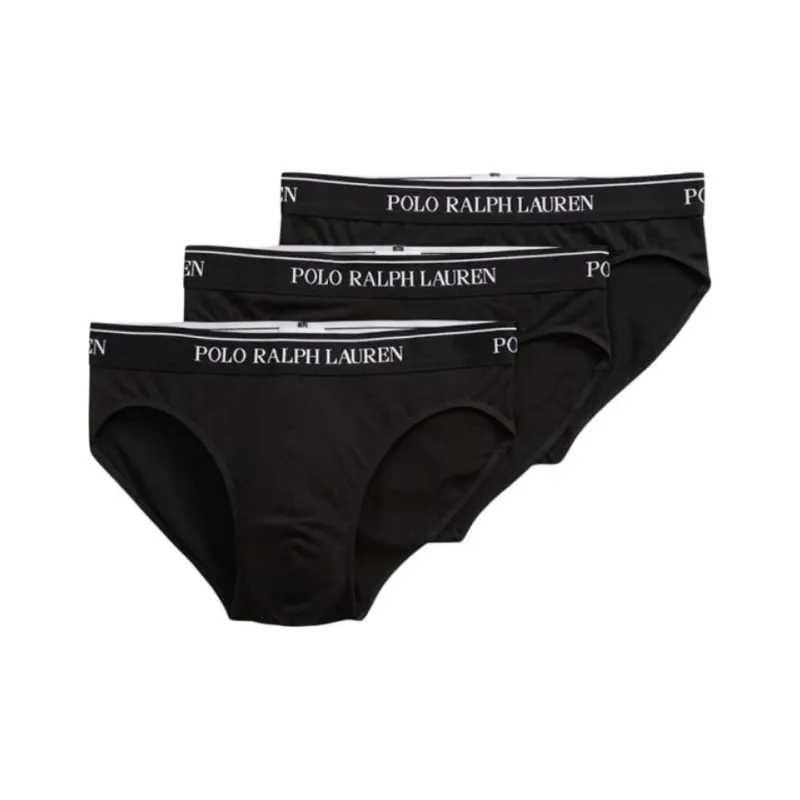 Polo Ralph Lauren Pack Of 3 Logo Waistband Briefs-0