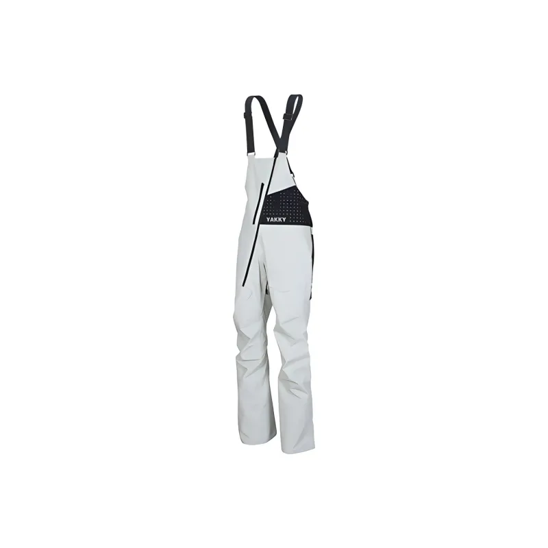 YAKKY PANG Ski Pants Unisex Gray White-1