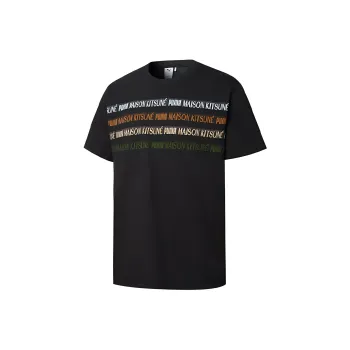 Maison Kitsune X PUMA T Shirts Unisex Black