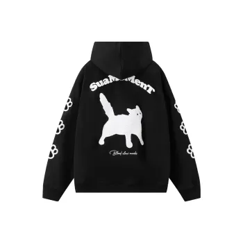 Suamoment Sweatshirt Spring And Fall American Trendy Couple Casual Hoodie Unisex