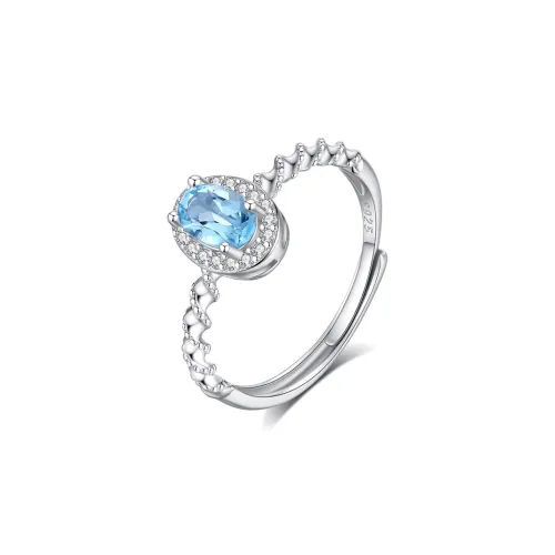 QIANCHANG Colored Gemstone Rings Women's