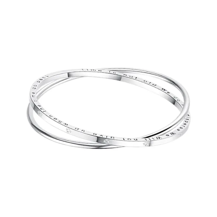 CHAOHONGJI 999 Fine Silver Bangles Women's-0