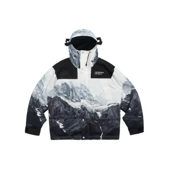 HARSH AND CRUEL Jackets Unisex Snow Mountains Print