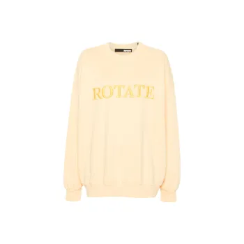 Rotate Logo Embroidered Crewneck Sweatshirt