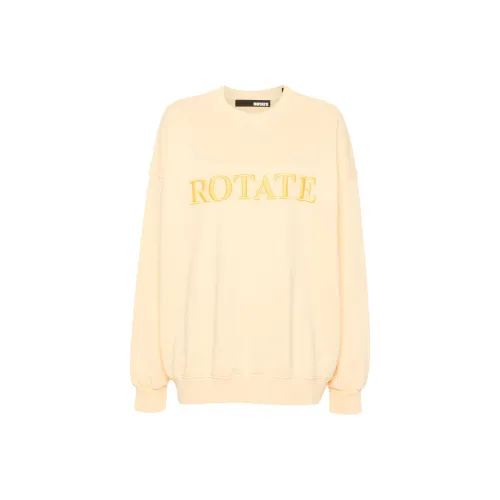 Rotate Logo Embroidered Crewneck Sweatshirt