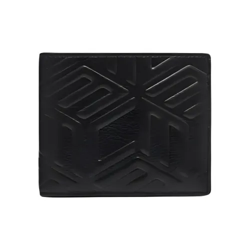 MCM Leather Wallet Unisex Black