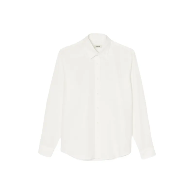 Sandro Button-up Linen Shirt-0