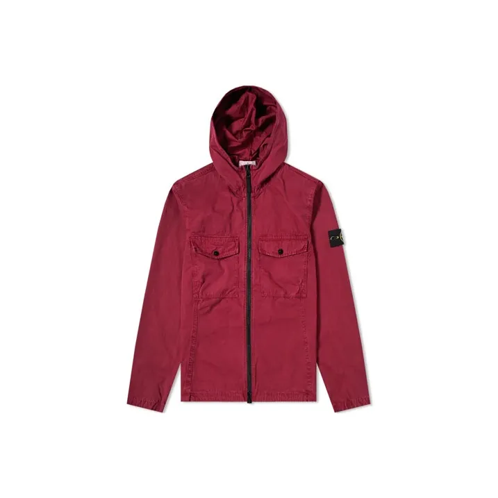 STONE ISLAND Jacket Men's Burgundy-0