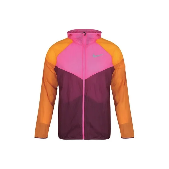 Nike Jackets Men Bordeaux Burgundy/Laser Fuchsia/Cinder Orange-0