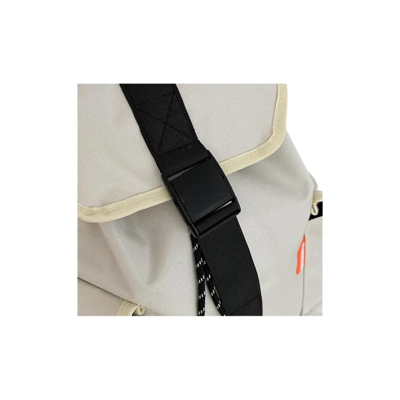 Travel Nylon Backpack Regular Unisex Black/White-3