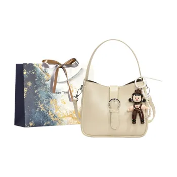 Iman's House PU One Shoulder Handbag Women's White/Yellow/Pink/Black