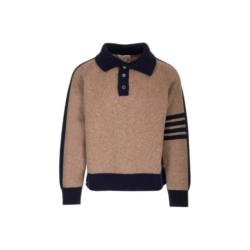 THOM BROWNE THOM BROWNE FW23 Early Autumn Collection Sweaters Men Brown-0