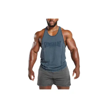 GYMSHARK Tank Top Men's Marine Blue