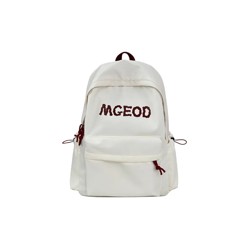 Huangmu Nylon Backpack Regular Unisex White/Blue/Black/Yellow/Red-7