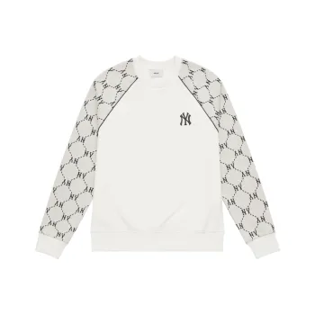 MLB MONOGRAM Collection New York Yankees 24FW Crewneck Sweatshirt Unisex Cream