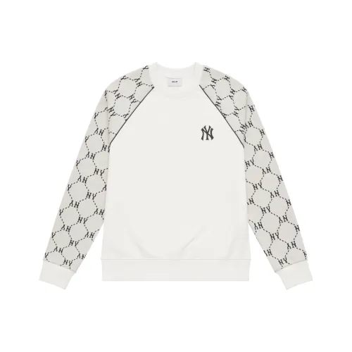 MLB MONOGRAM Collection New York Yankees 24FW Crewneck Sweatshirt Unisex Cream