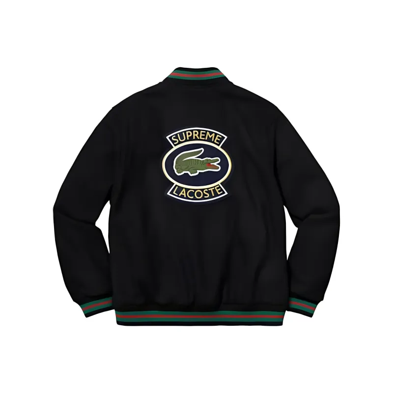 Supreme Lacoste Wool Varsity Jacket-2