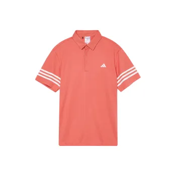 Adidas SS24 CORE 3STRP Polo Shirt Men's Light Scarlet