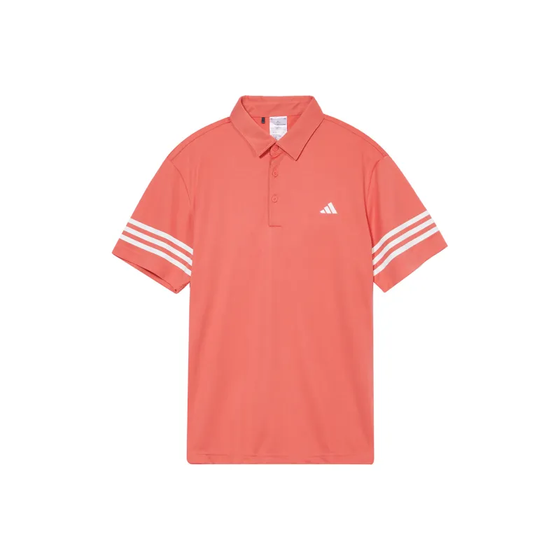 Adidas SS24 CORE 3STRP Polo Shirt Men's Light Scarlet-0