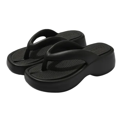 Skechers Foamies Abrasion Resistant Slip Resistant Flip Flops Womens Ecru