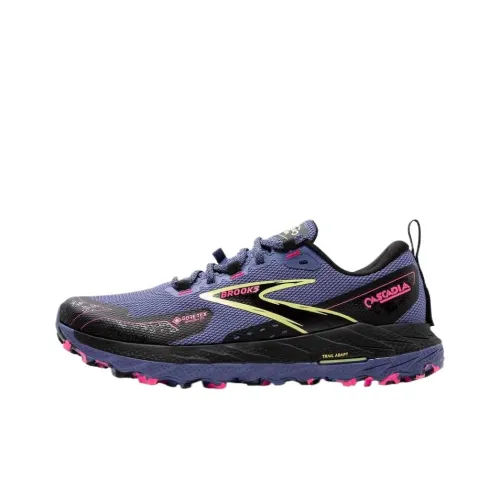 Brooks Cascadia 18 Gore Tex Grey Blue Black Pink Women's