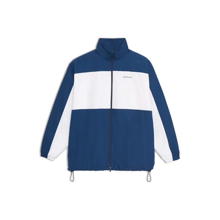 Balenciaga Jacket Unisex Blue White-0