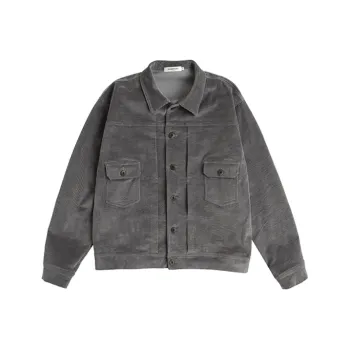 YOSHIYOYI Jackets Unisex Gray