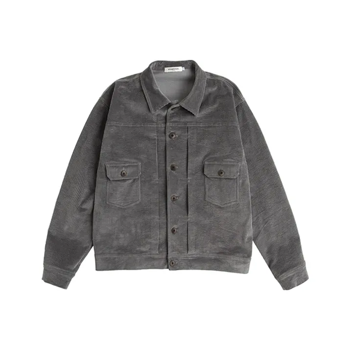 YOSHIYOYI Jackets Unisex Gray-0