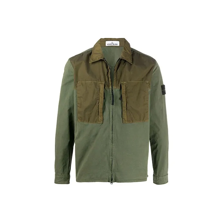 STONE ISLAND Jackets Coats Men's Army Green-0