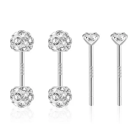 Daisy Dream 999 Fine Silver Stud Earrings Unisex-0