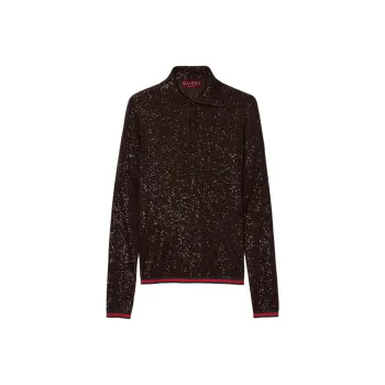 GUCCI FW24 Polo Shirt Men's Brown