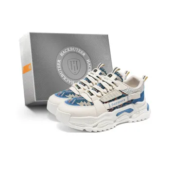 HACKBUTEER Low Top Chunky Sneakers Men's Box Included
