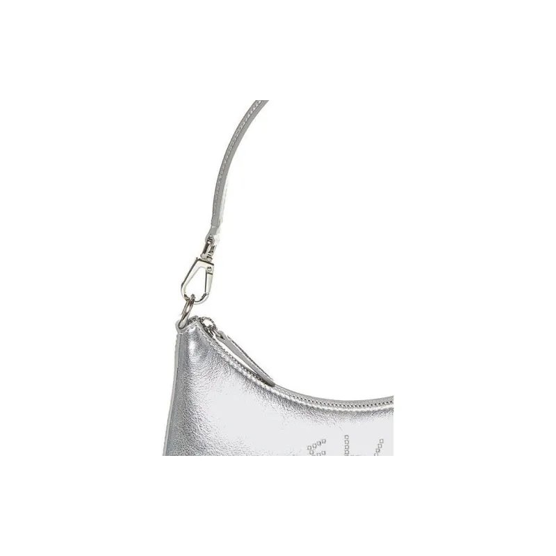 Stella McCartney Logo Detailed Metallic Shoulder Bag-3