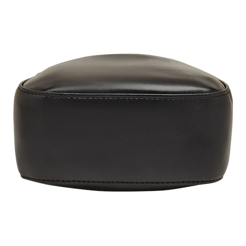 Old Man's Head Top Grain Cow Leather Crossbody Bag Regular Women's Black/White/Lemon/Khaki-3