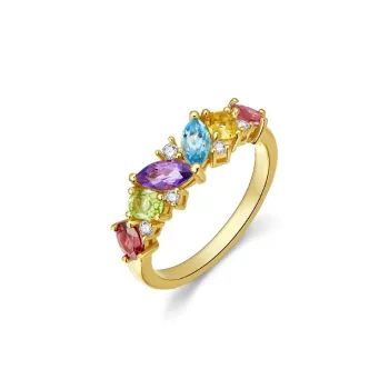 IL&CO. Natural Tourmaline Rings Women's