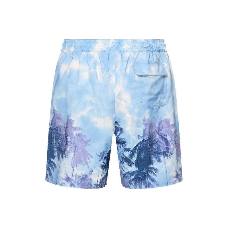 Oakley CanaryPalmsRc18 Beach Shorts Men's Palm Cloud Light Blue-1