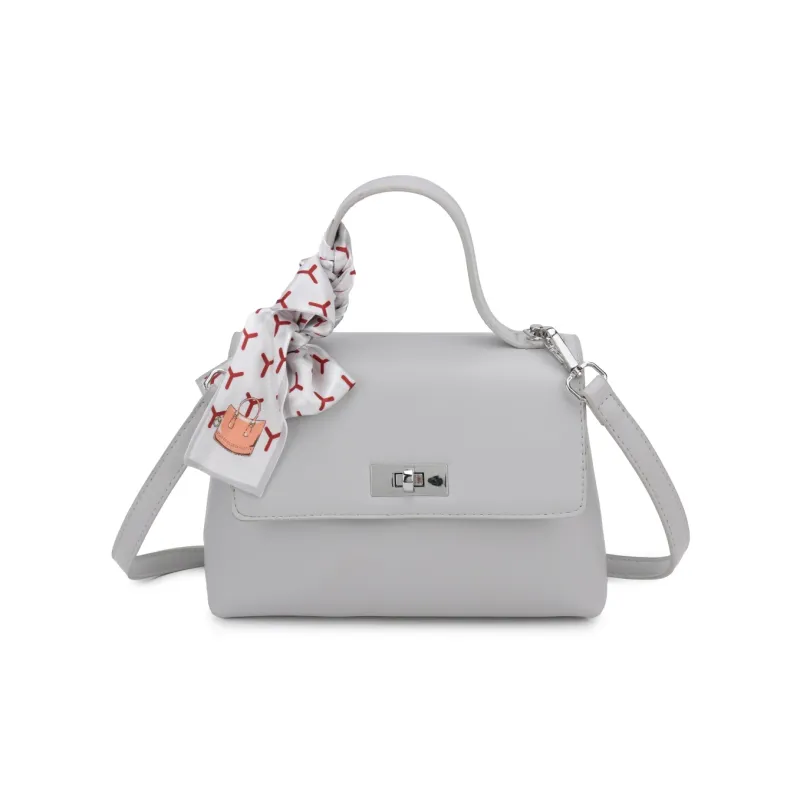 Yalu PU Crossbody One Shoulder Handbag Women's White/Ecru/Black/Gray-14