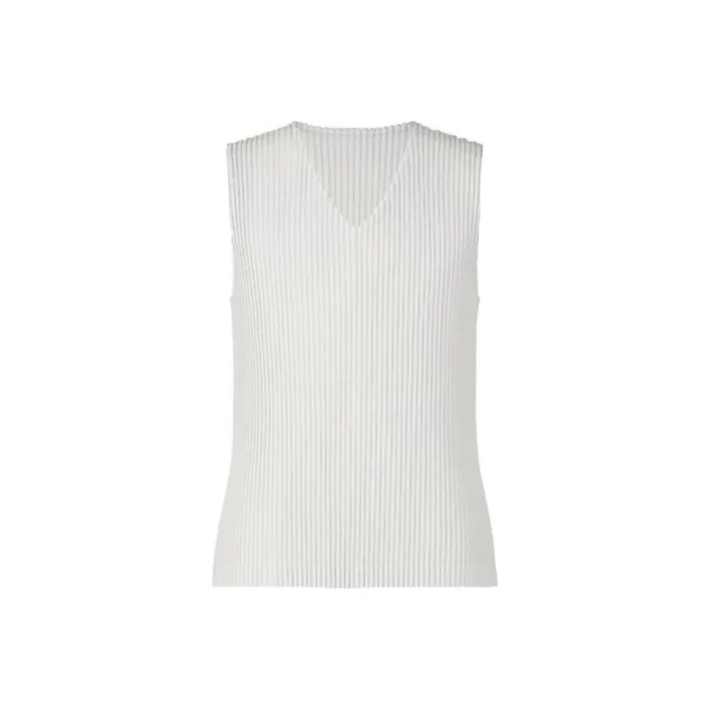 ISSEY MIYAKE Tank Tops Men Light Gray-0