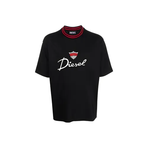 DIESEL Logo embroidered Cotton T shirt