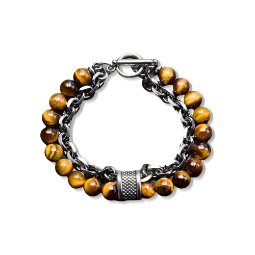 MUXIANG Tiger's Eye Stone Bracelets Unisex