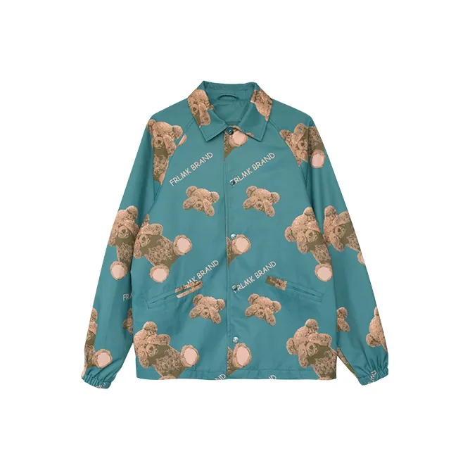 FRLMK Loose Fit Jacket Unisex Green-0