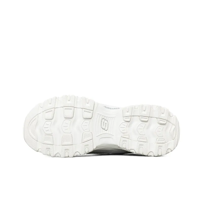 Skechers D Lites Low Top Running Shoes White Women's-5