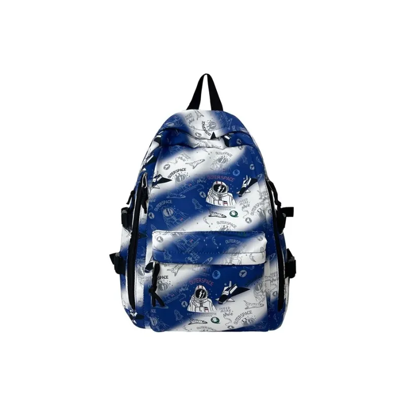 Single Warehouse Nylon Backpack Regular Unisex Blue/Green/Gray/Black-0