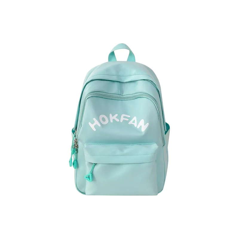 SEVENMOONS Nylon Backpack Unisex White/Black/Yellow/Lake Blue-9