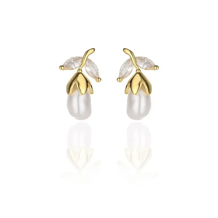 Beth Jewelry Pearl Stud Earrings Women's-0