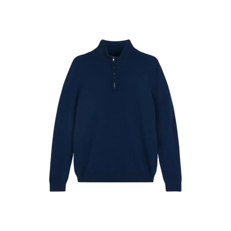 Pringle Of Scotland Fine Knit Zip Neck Sweater-0